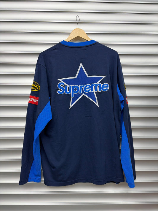 Supreme Vanson Blue L/S - Large