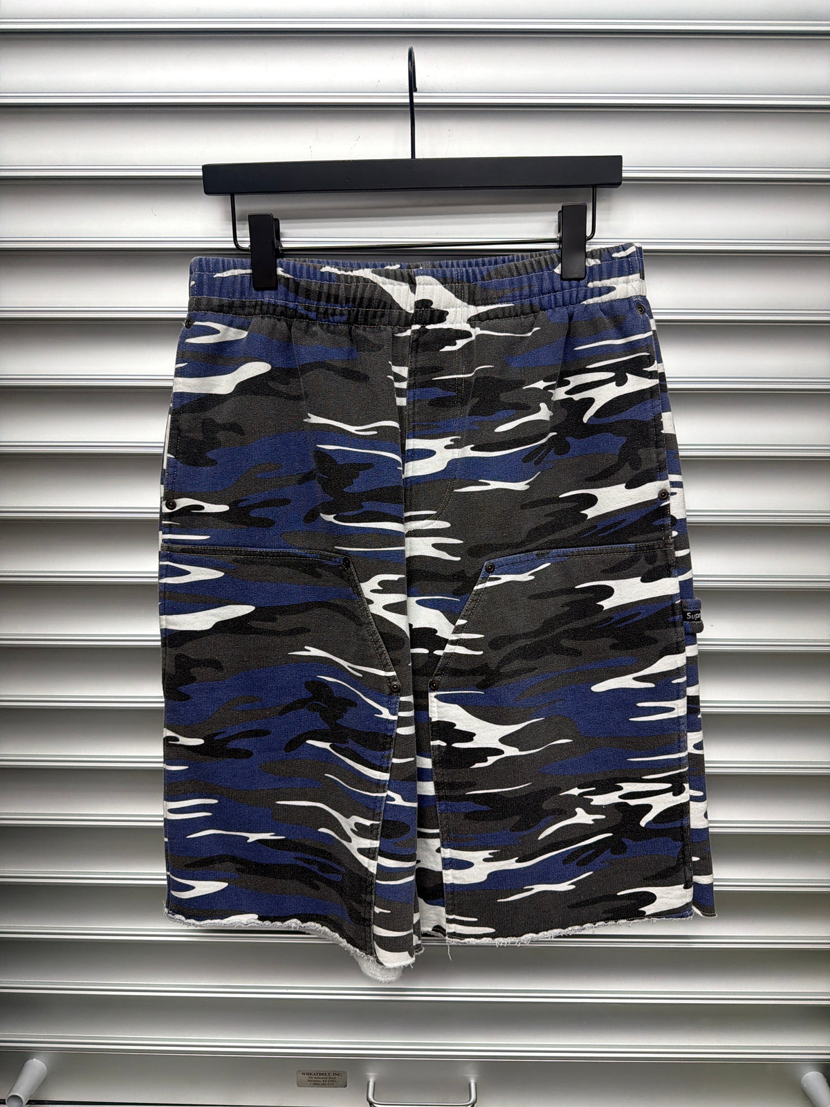 Blue Camo Supreme Shorts - S**