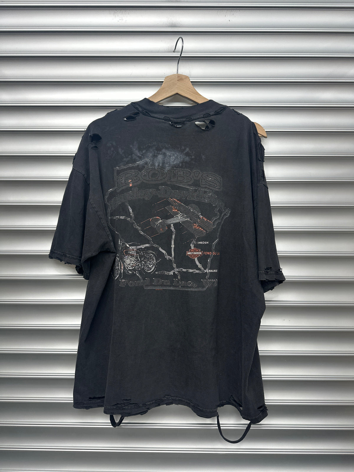 Vintage Thrashed Harley Tee - XL**