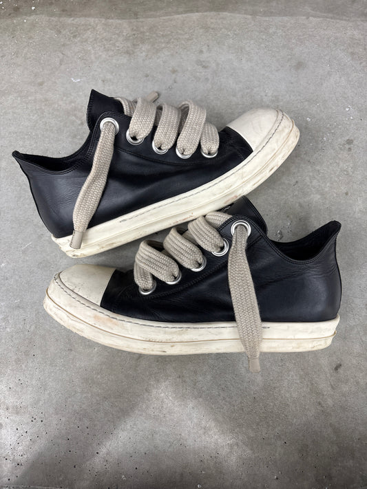 Rick Owen Ramone Low Jumbo Lace Black Leather - 44(11)(NB)**