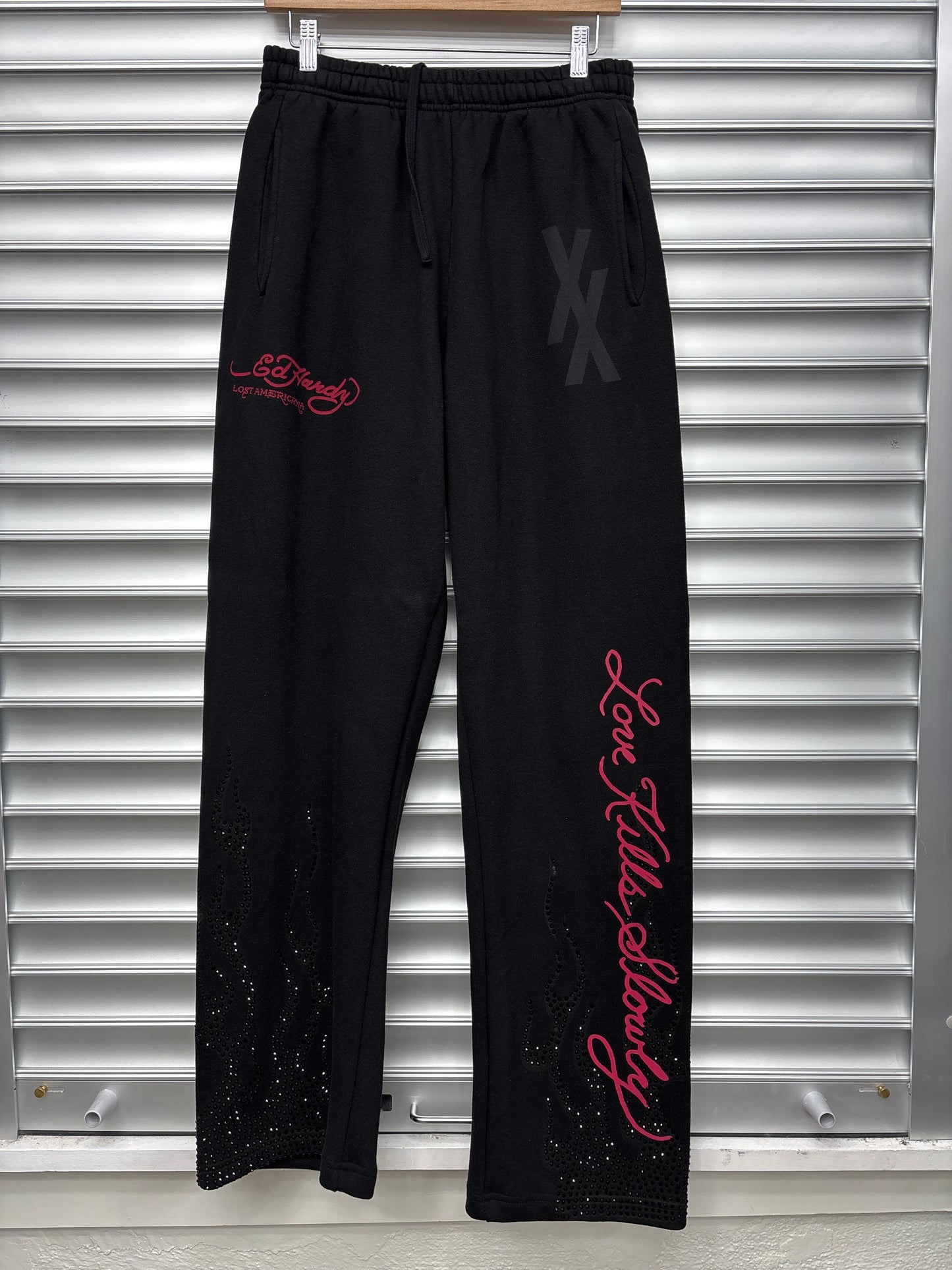 ED Hardy MGK Black Sweatpants - M