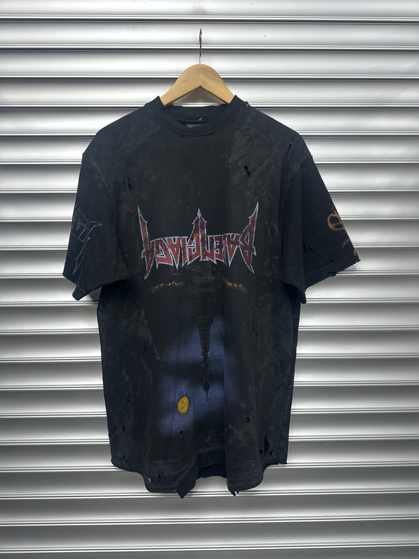 Balenciaga Upside Down Paris Tee - 1