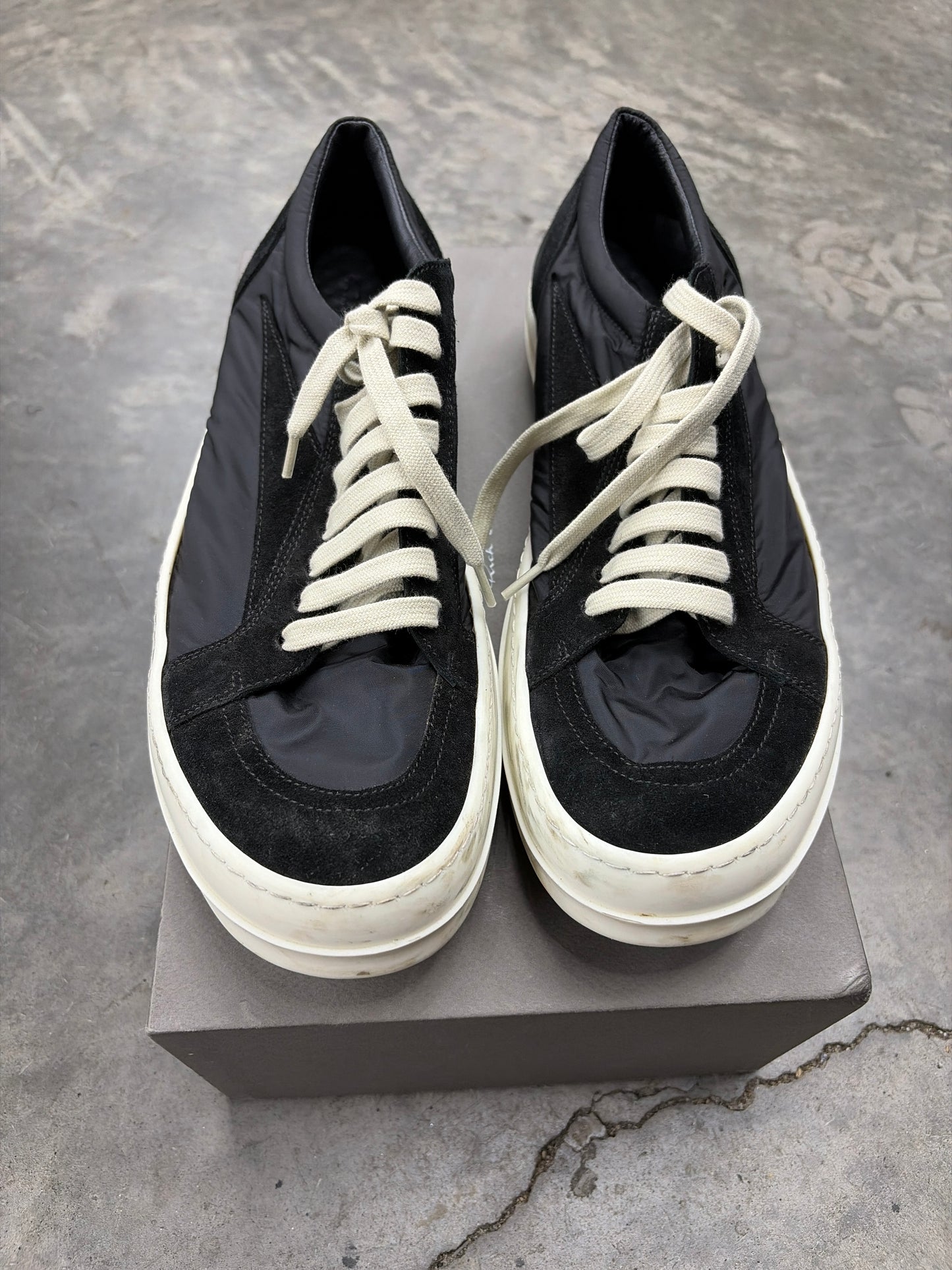 Rick Owen Vintage Black Nylon/Suede (U) - 43(10)**