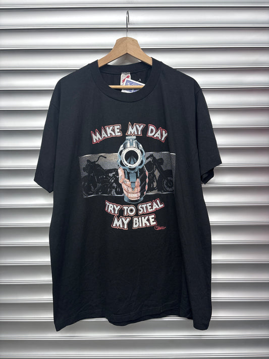 Vintage Make My Day Tee - XL
