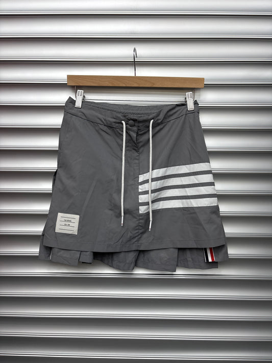 Thom Browne Grey Nylon Skirt - 40