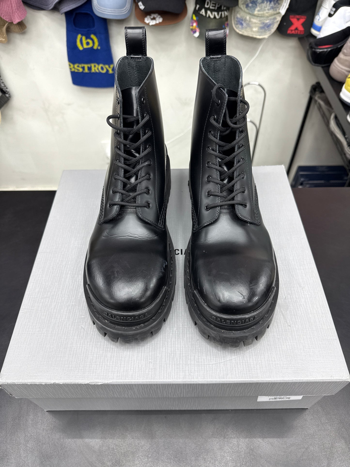 Balenciaga Striker Boot Leather (U) - 43(10)