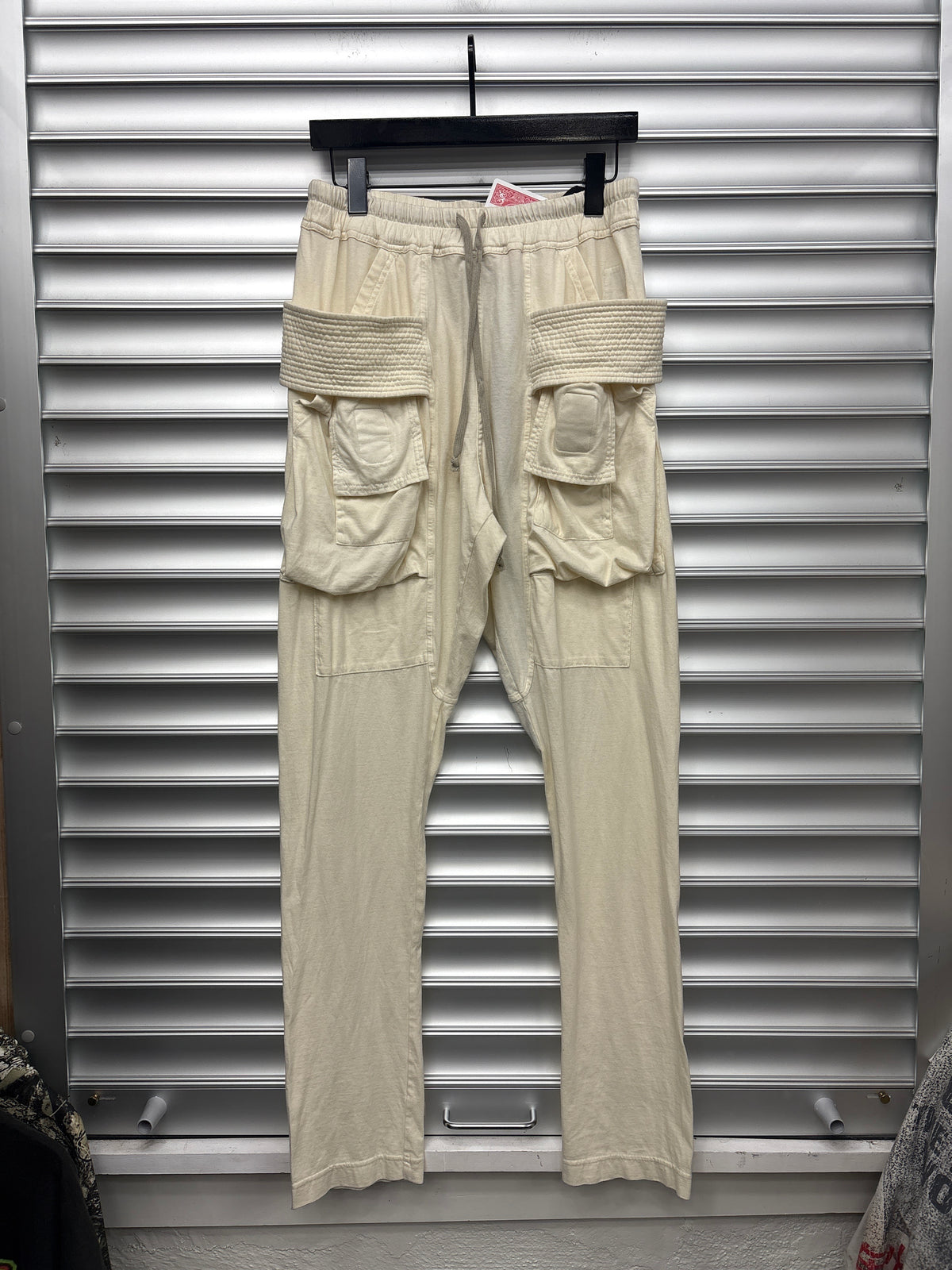 Rick Owens Cream Creatch Cargos Pant - XS **