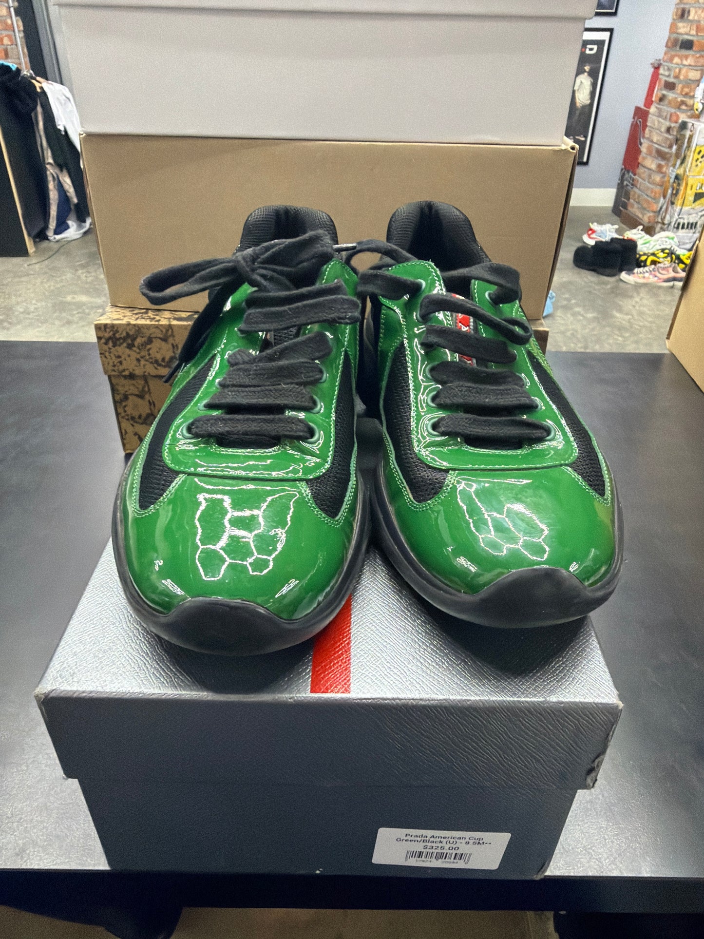Prada American Cup Green/Black (U) - 8.5M**