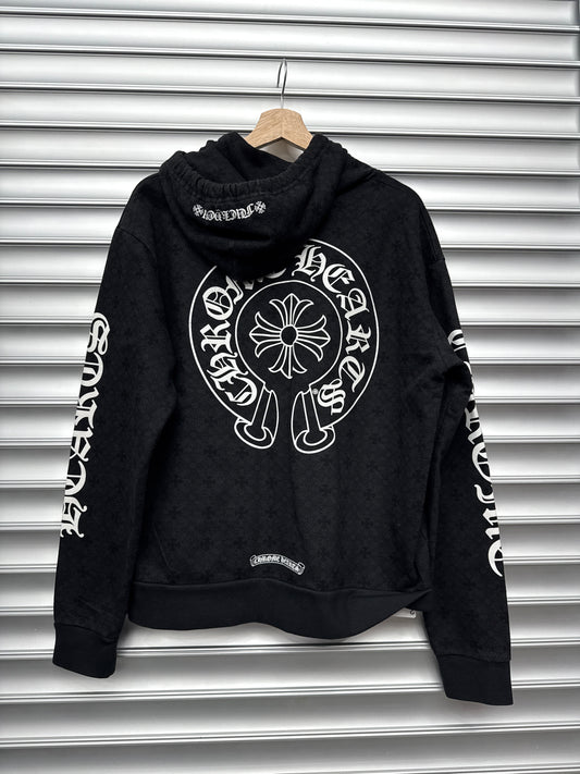 Chrome Hearts Black Monogram Hoodie - S