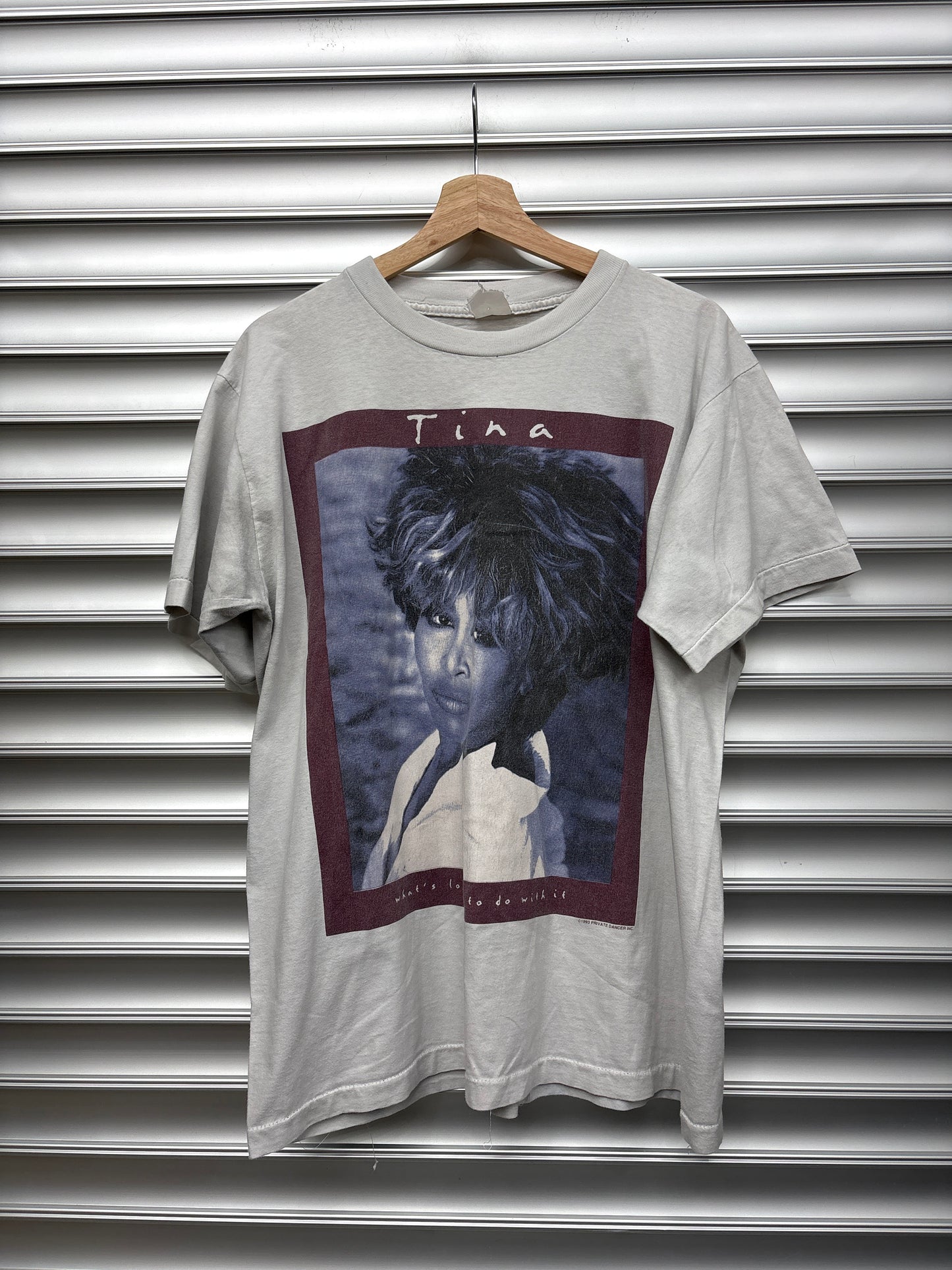Vintage Tina Turner Whats Love Tour Tee - L