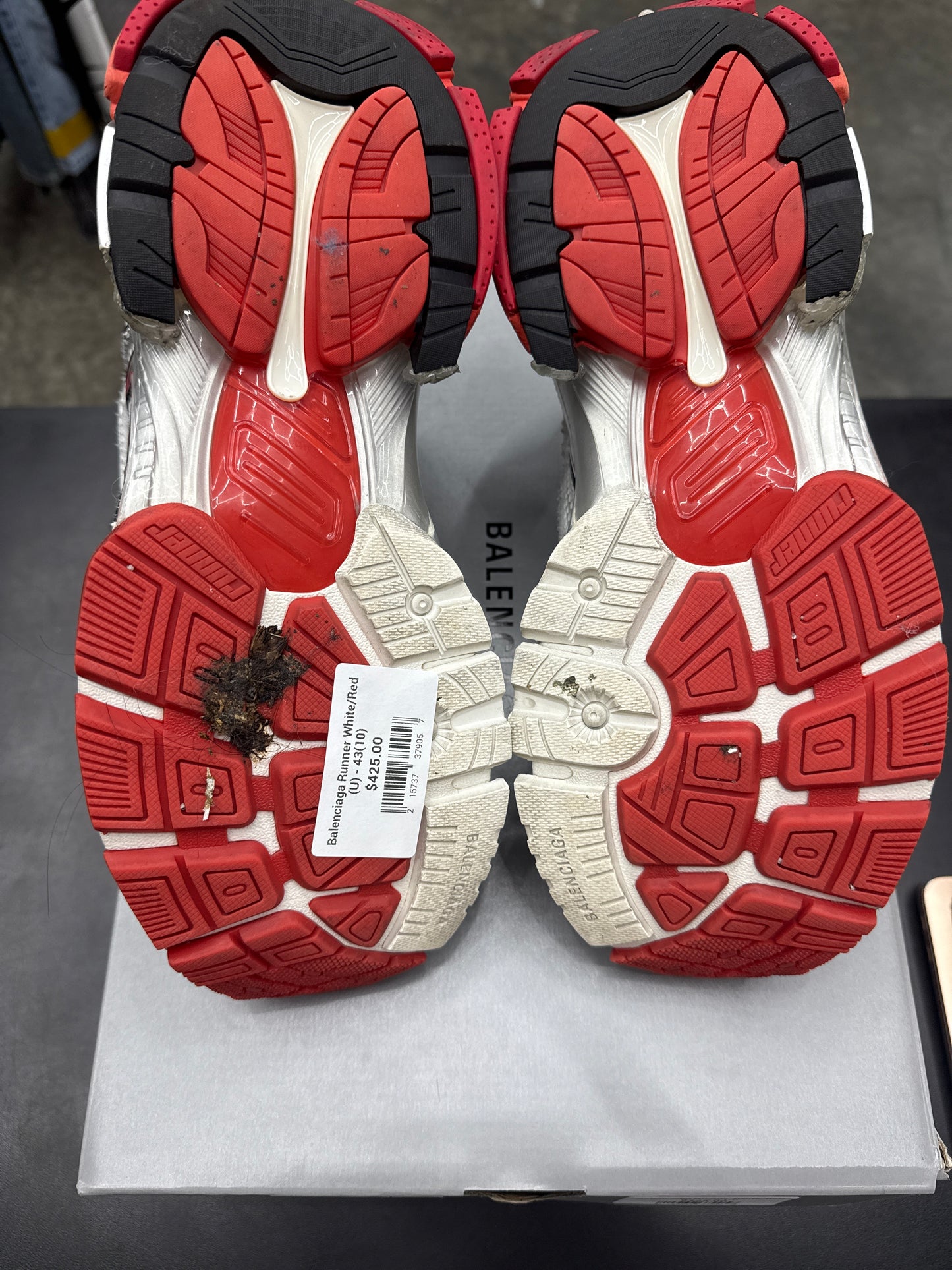 Balenciaga Runner White/Red (U) - 43(10)