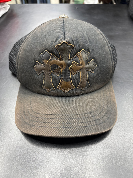 Chrome Heart Camo Patch Sun Faded Hat**