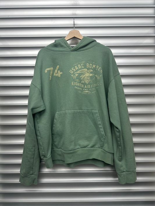 Green 74 Is War Hoodie - XL**