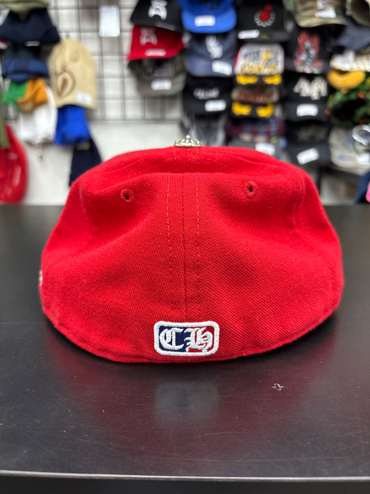 Chrome Hearts Red Hearts Wool Hat - 7 1/2