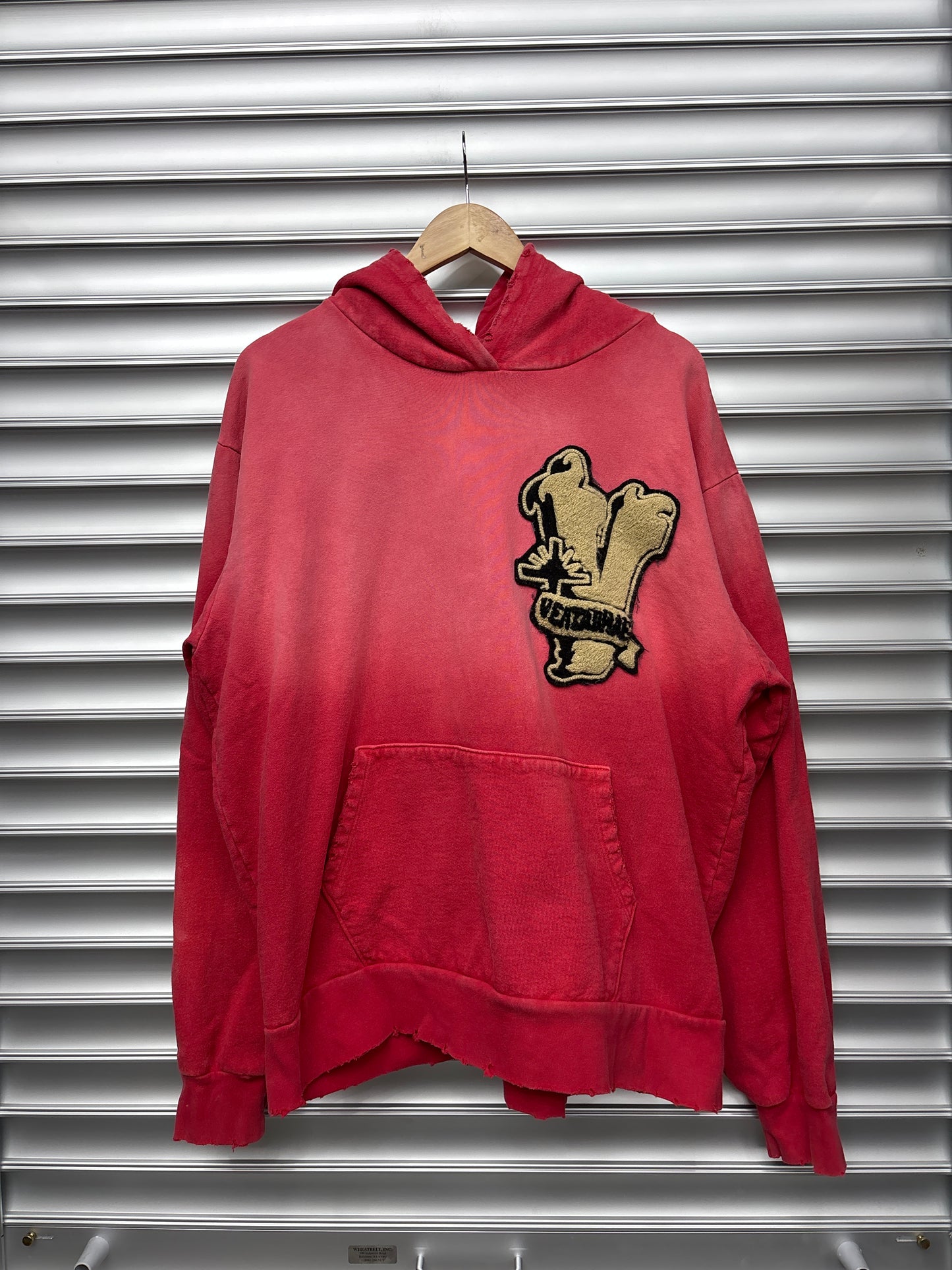 Vertabrae Red Logo Hoodie - M
