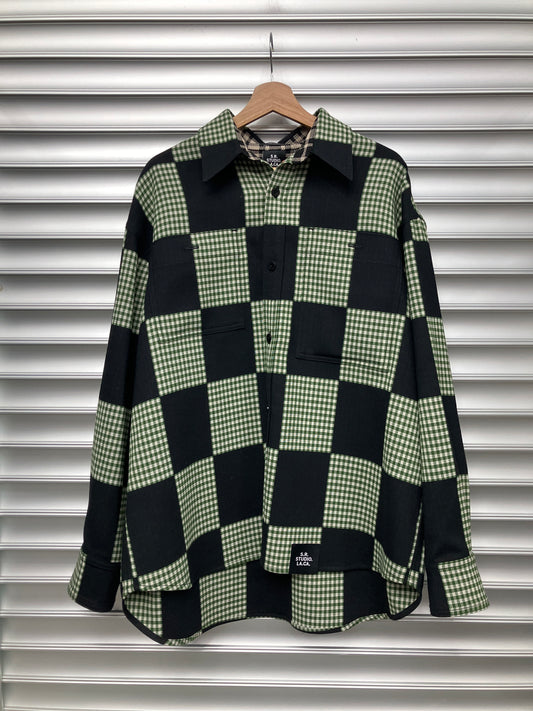 Sterling Ruby Checkered Print Button Up - M (K)