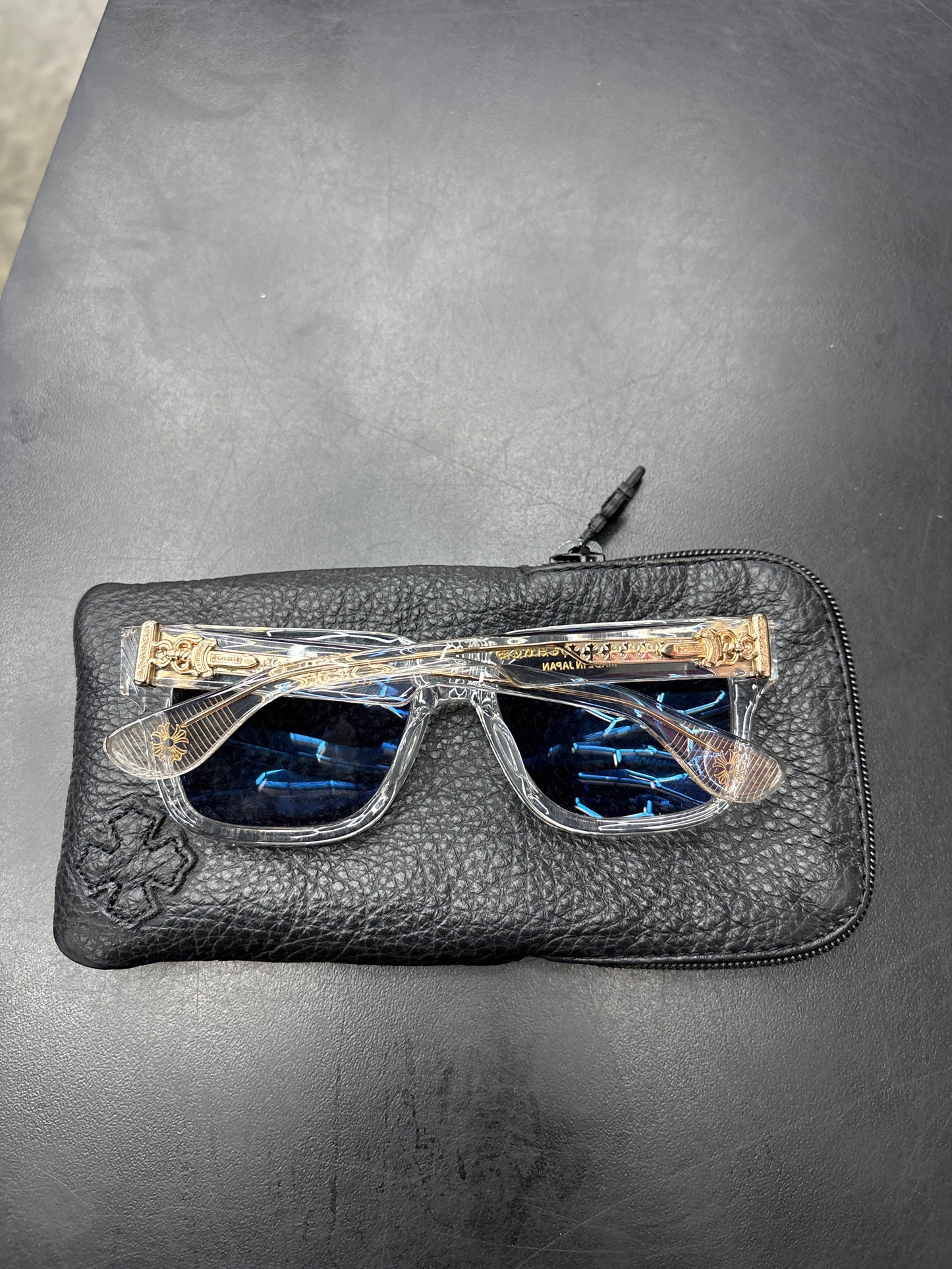 Chrome Hearts Box Officer Tranparent Frames