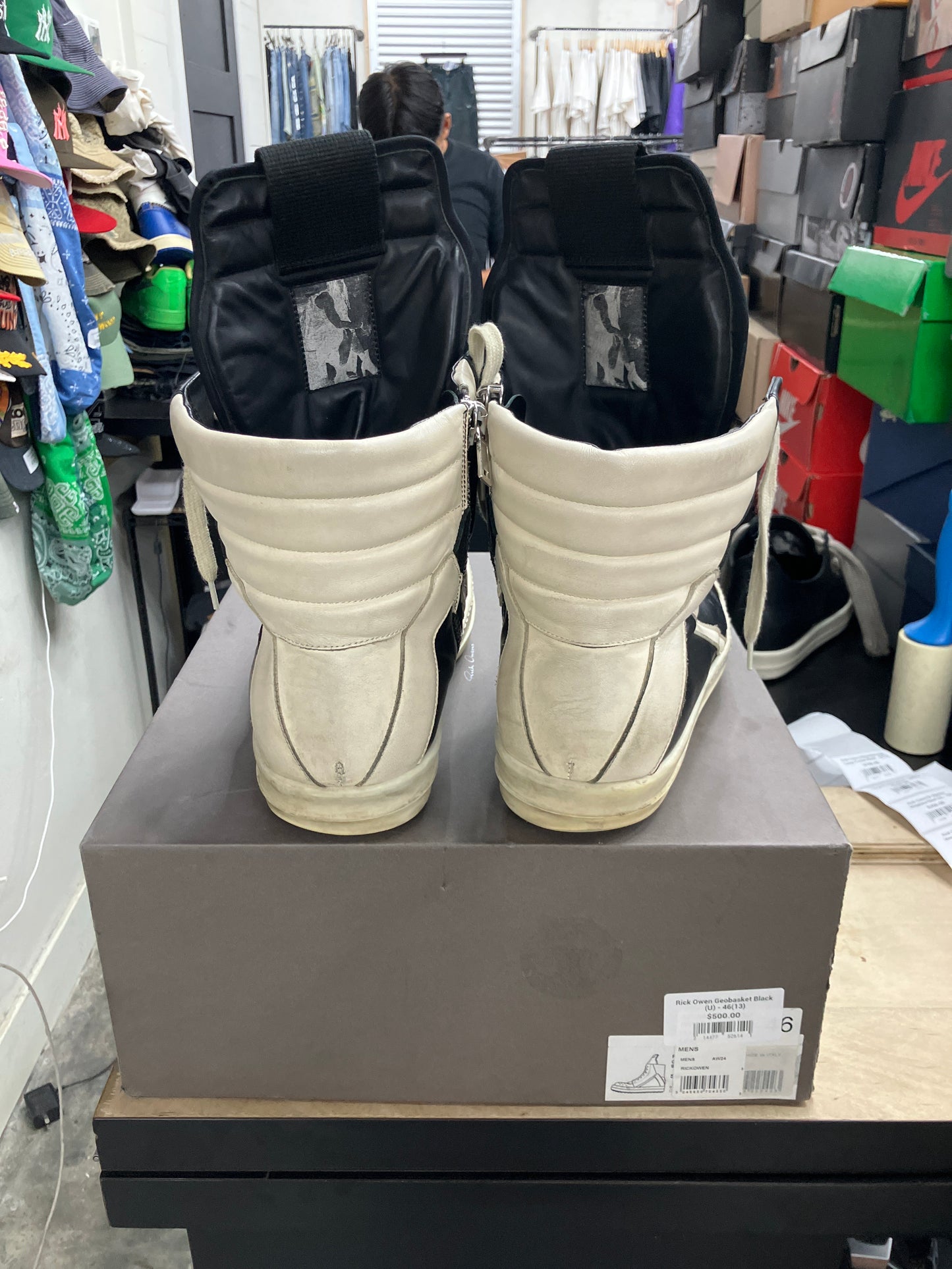 Rick Owen Geobasket Black (U) - 46(13)