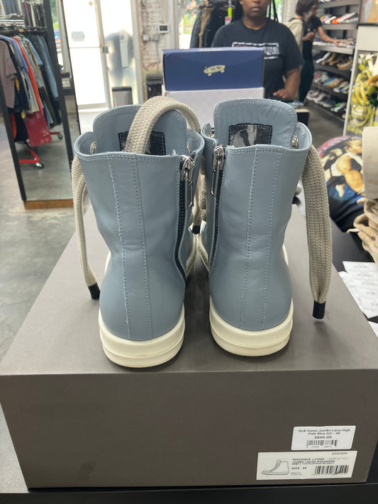Rick Owen Jumbo Lace High Pale Blue (U) - 38