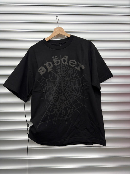 Spider Black Web Tee - M