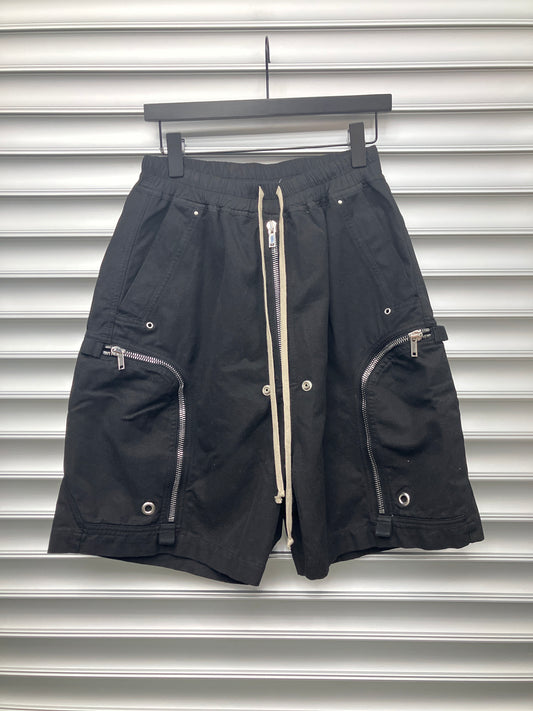 Rick Owens Bahuas Black Shorts - Small