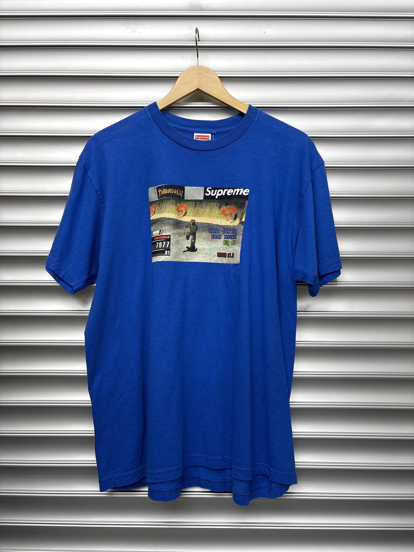 Supreme Thrasher Blue Tee - L**