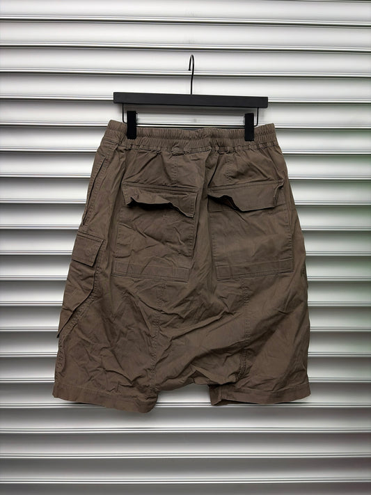 Rick Owens Brown Cargo Shorts - 50