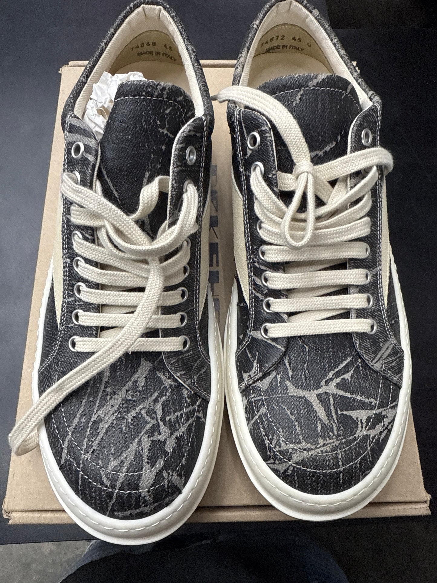 Rick Owen DRKSHDW Vintage Black Washed Foil (U) - 45(12)**