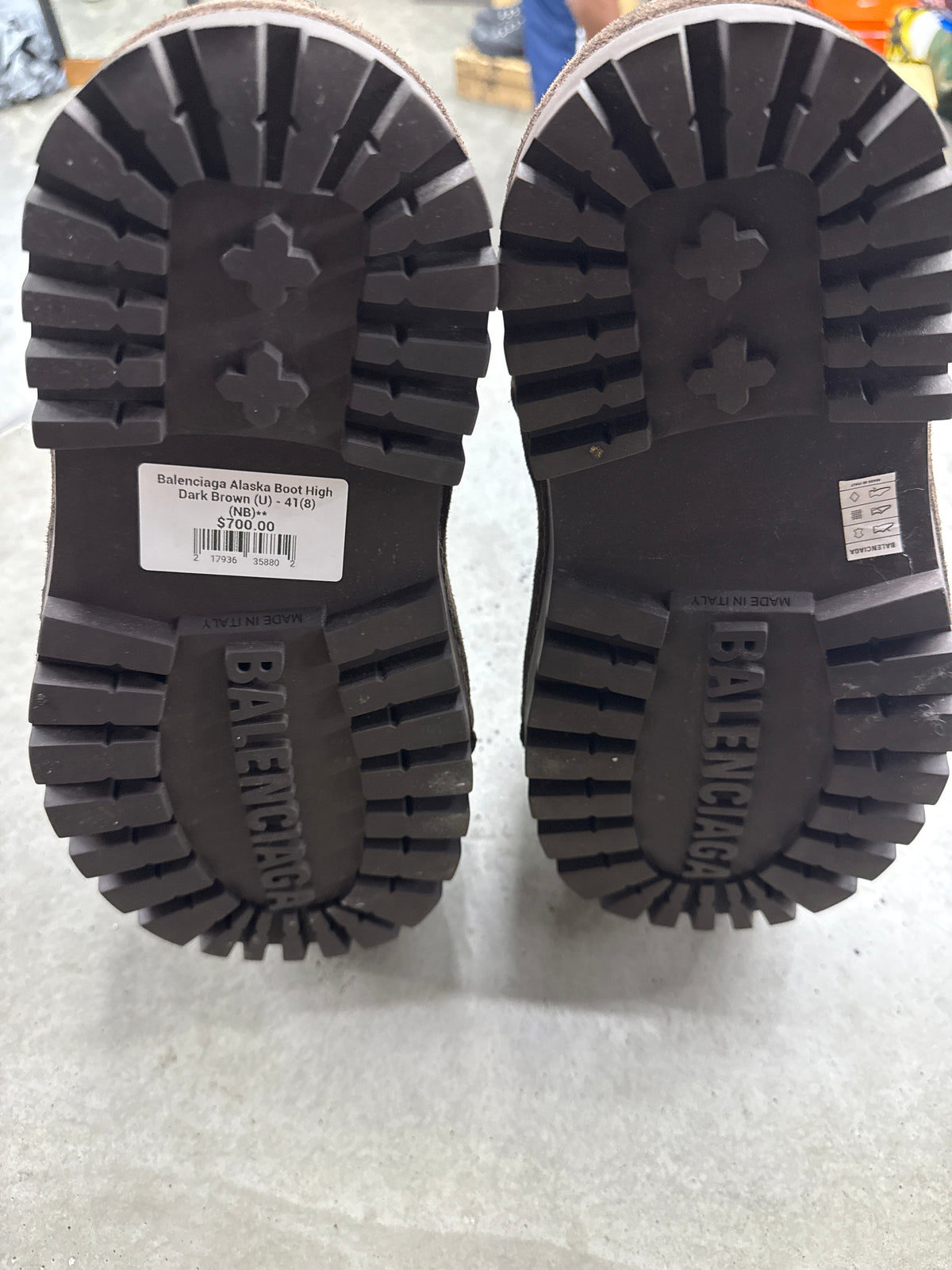 Balenciaga Alaska Boot High Dark Brown (U) - 41(8) (NB)**