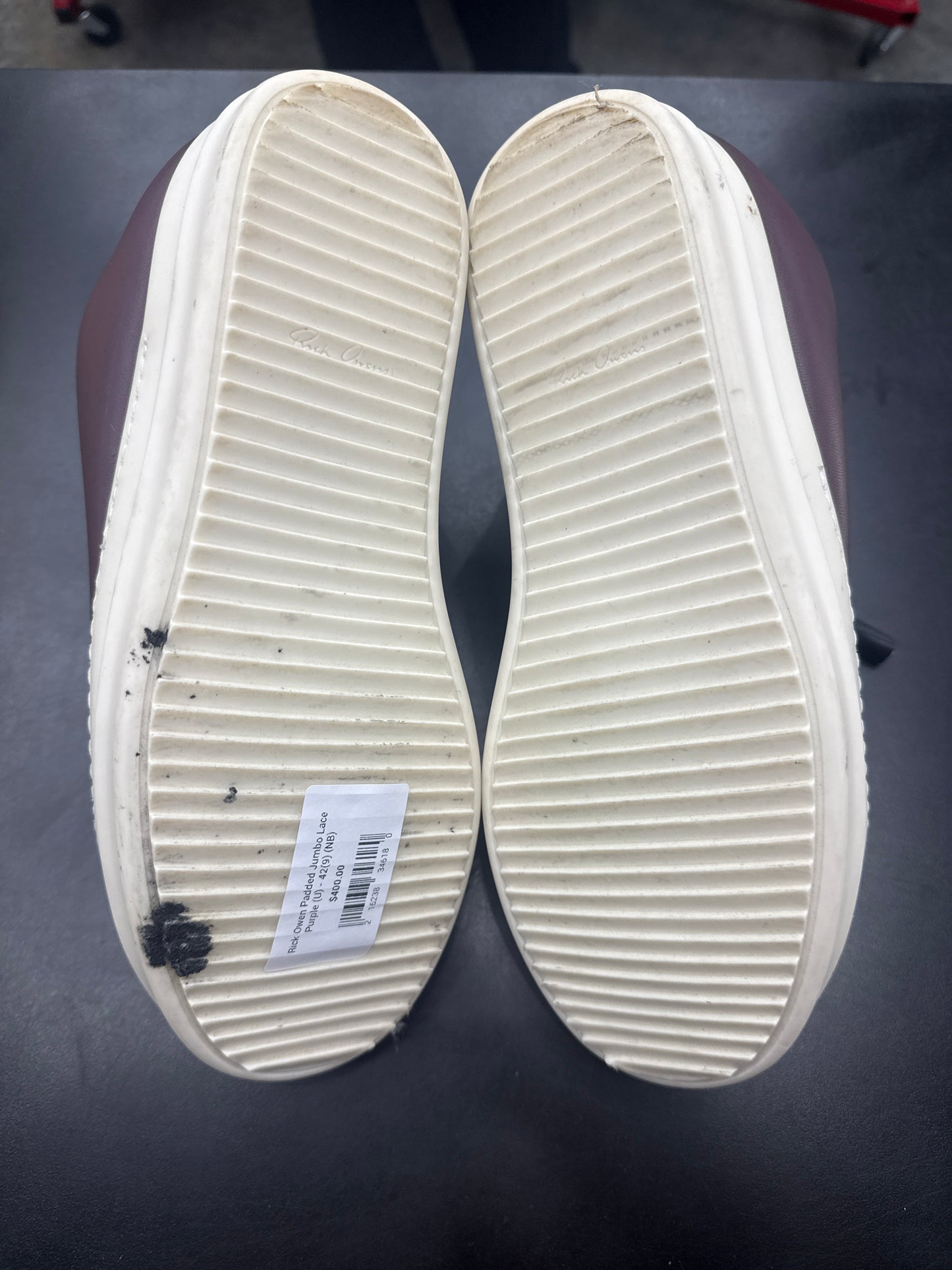 Rick Owen Padded Jumbo Lace Purple (U) - 42(9)