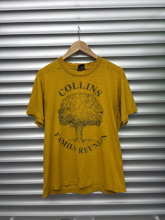 Vintage Collin Family Reunion Yellow Tee - L