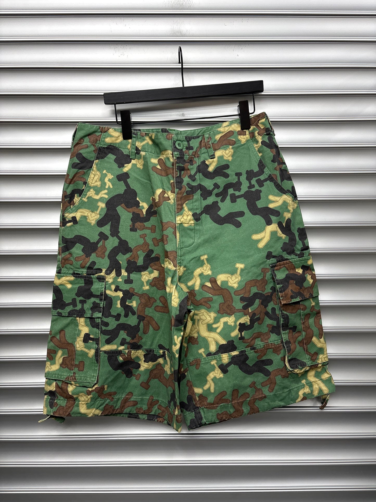 Concrete Camo Cargo Shorts - XL