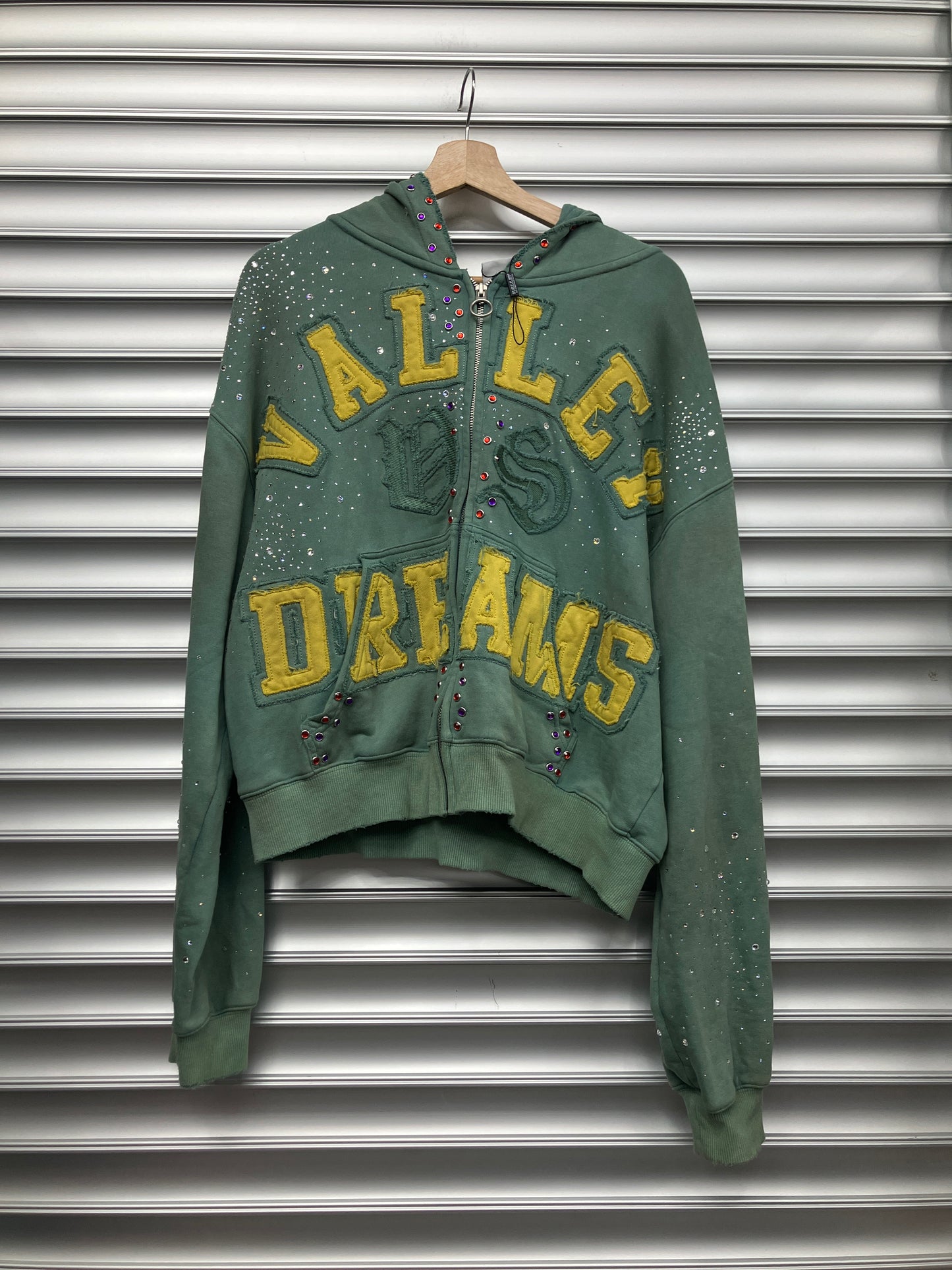 Vale Yellow Green Zip Up - Small