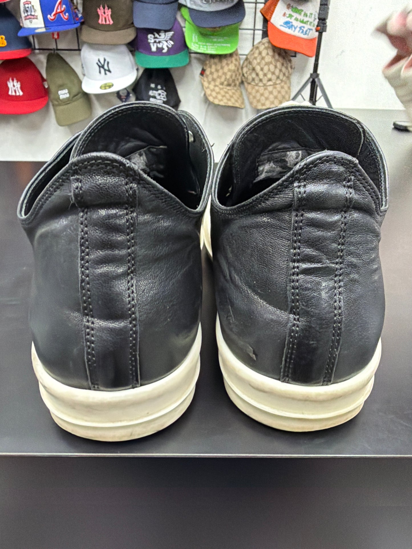 Rick Owen Ramone Black Leather (U) - 43(10) (NB)