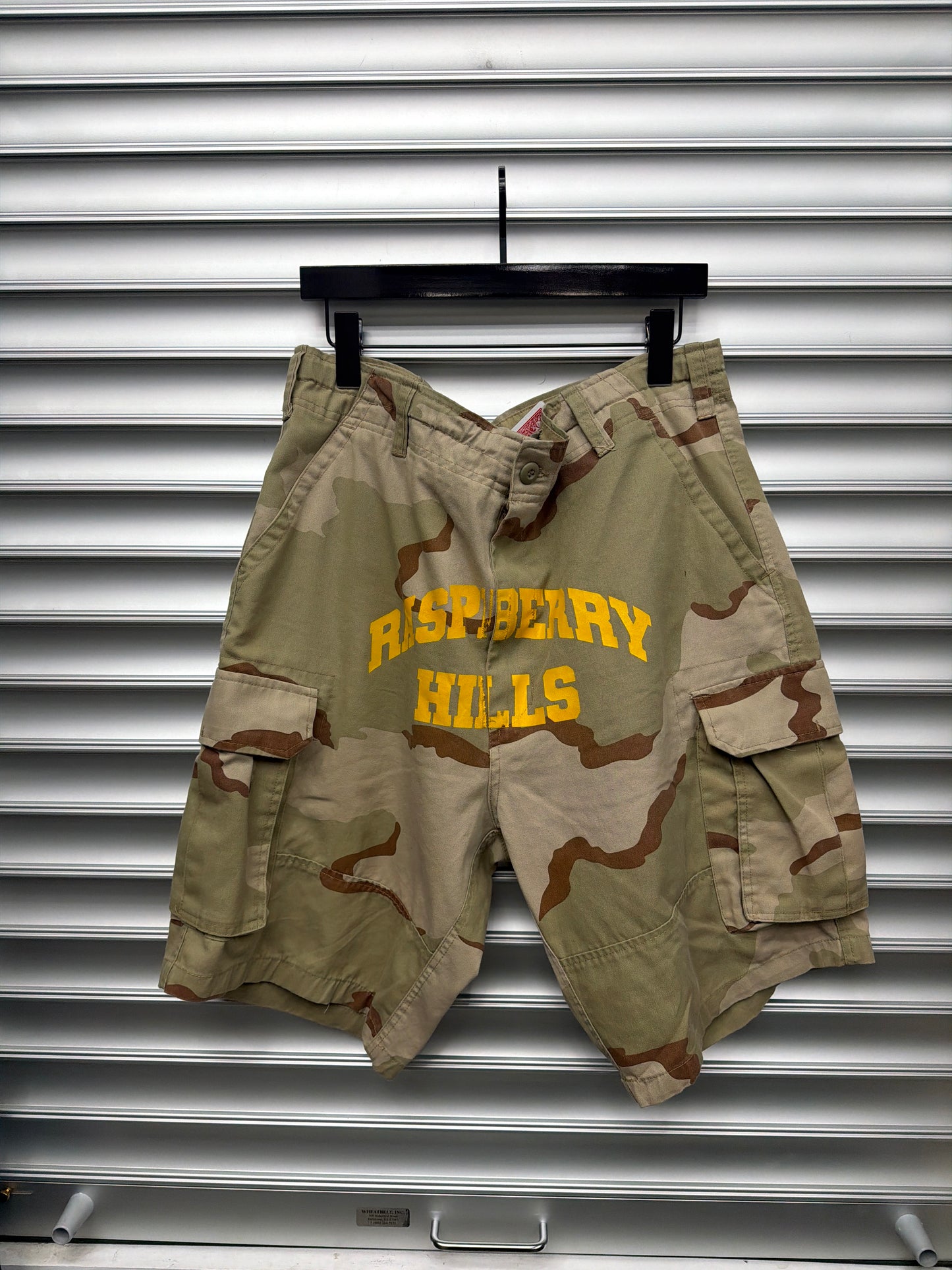 Raspberry Camo Shorts - L