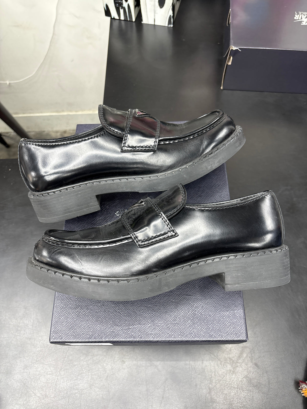 Prada Black Loafer (U) - 10.5M**