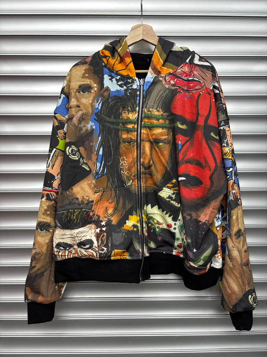 Plus One Vamee Black Reversible Zip Up - L