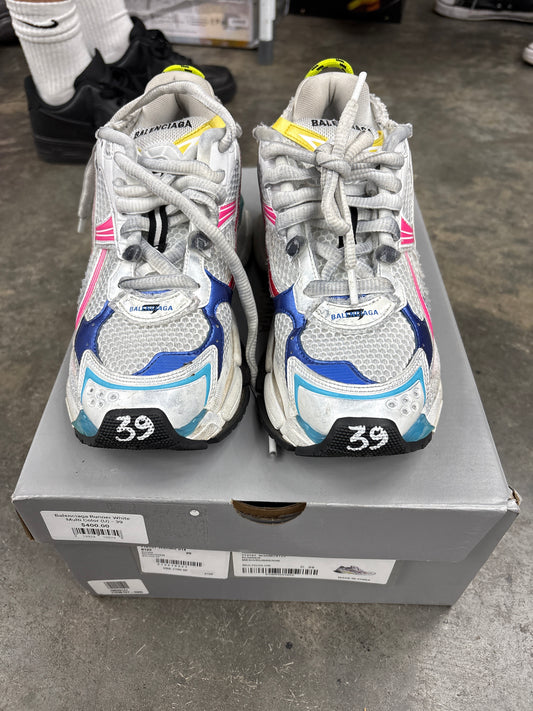 Balenciaga Runner White Multi Color (U) - 39**