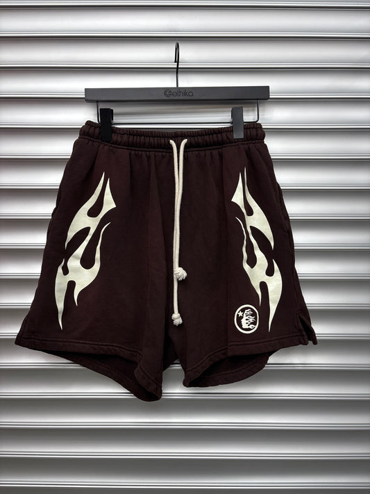 Brown Hellstar Shorts - M