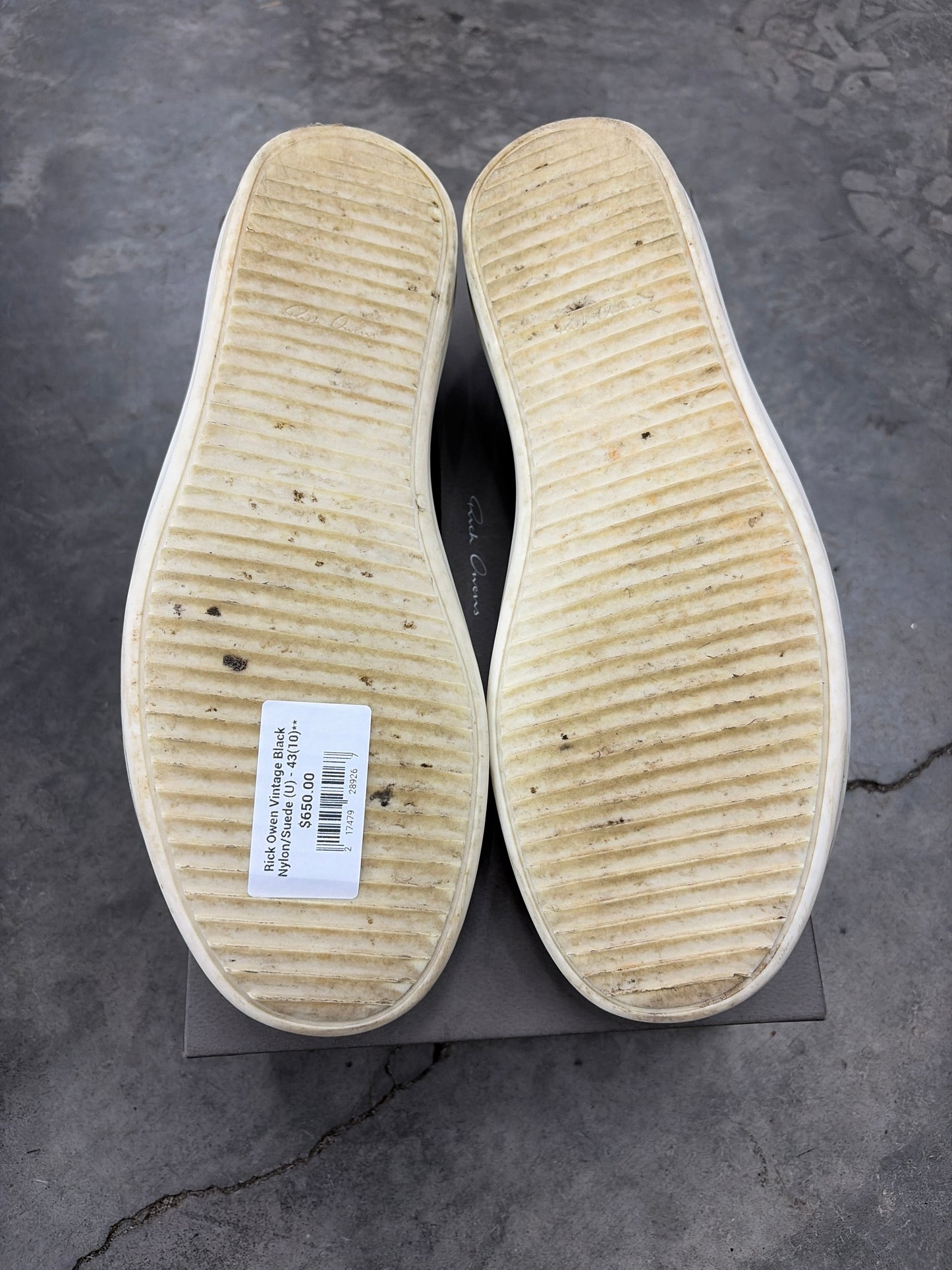 Rick Owen Vintage Black Nylon/Suede (U) - 43(10)**