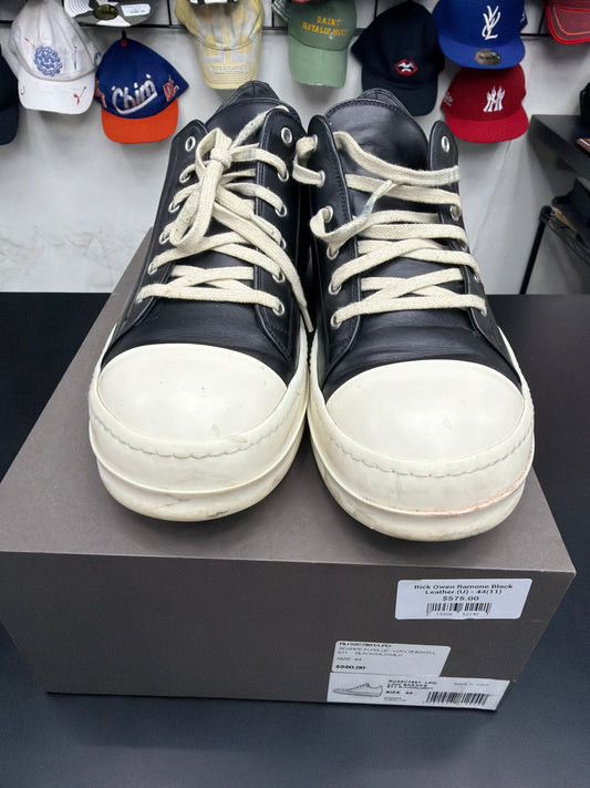 Rick Owen Ramone Black Leather (U) - 44(11)