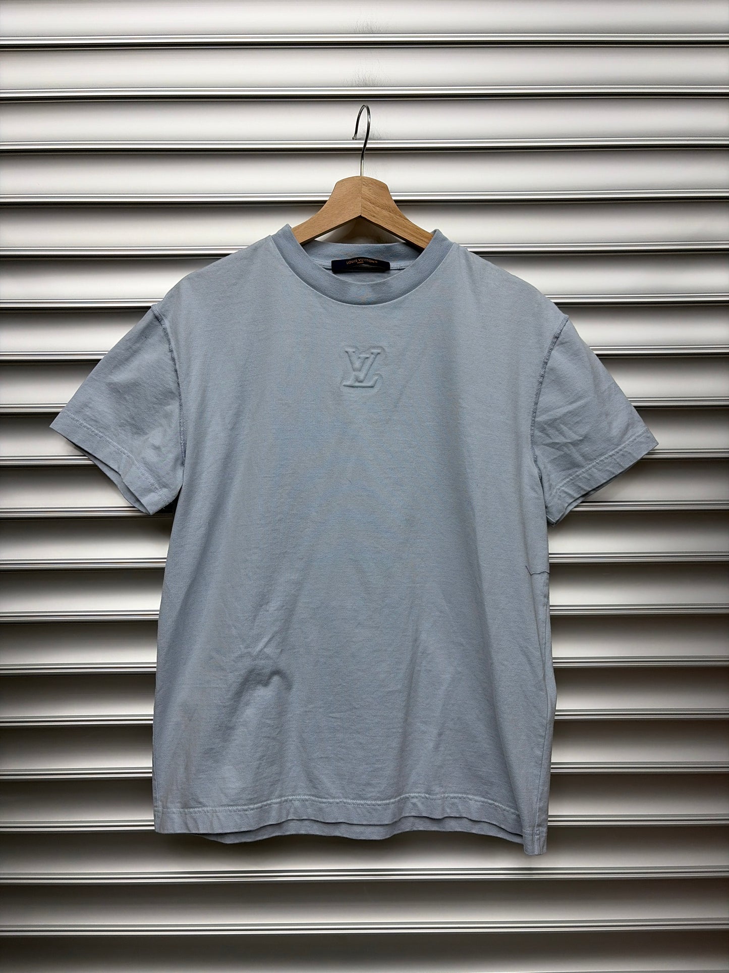 Louis Vuitton Blue Logo Tee - XS
