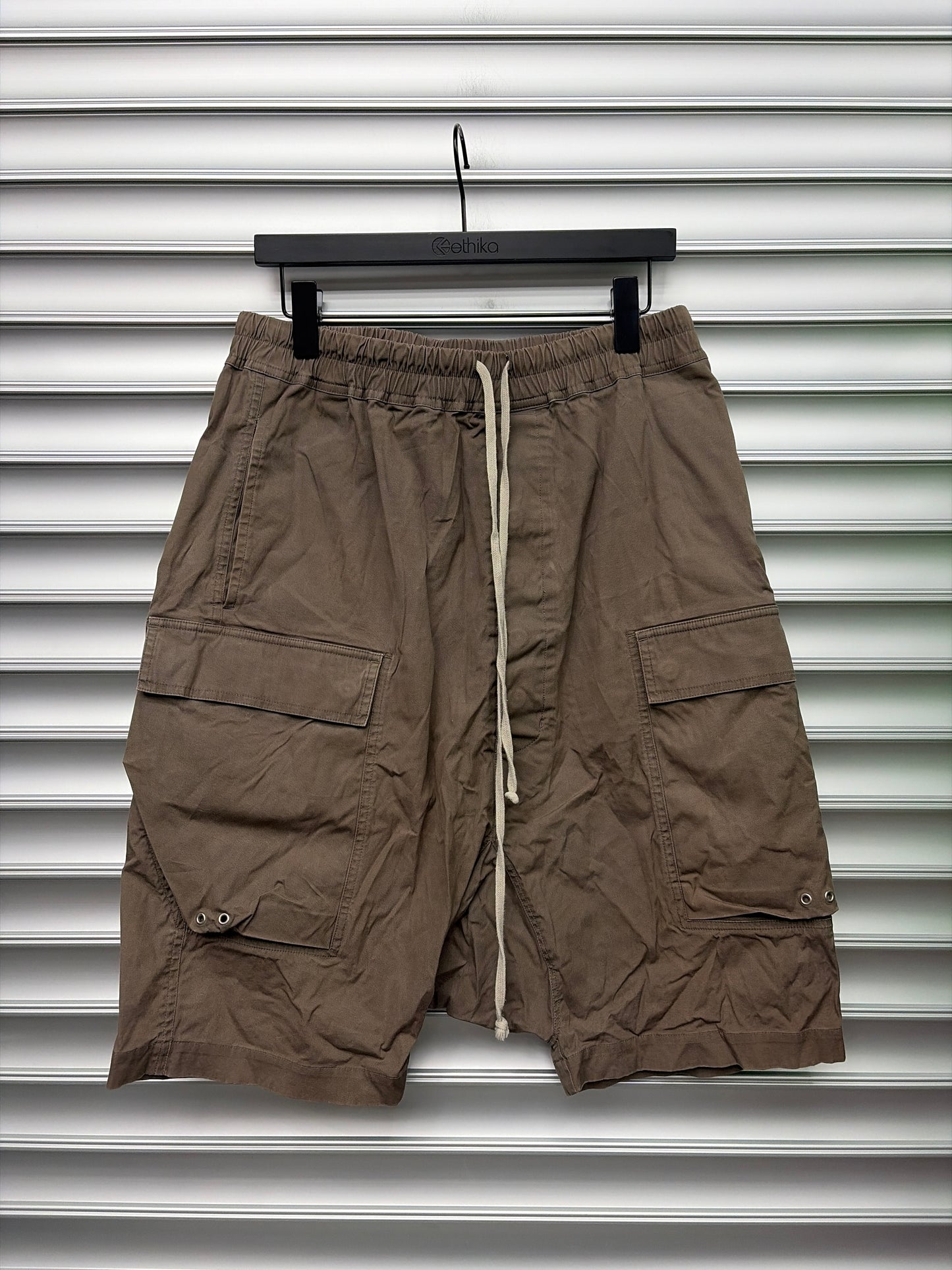 Rick Owens Brown Cargo Shorts - 50