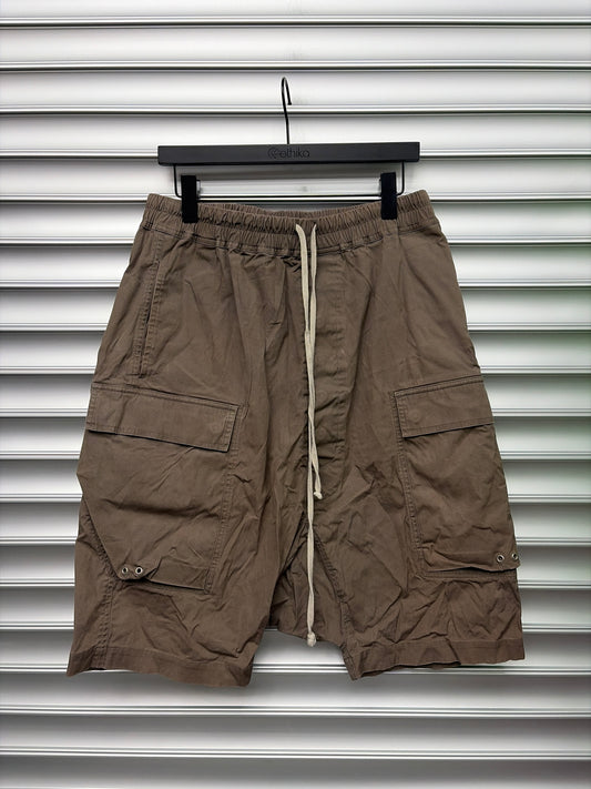 Rick Owens Brown Cargo Shorts - 50