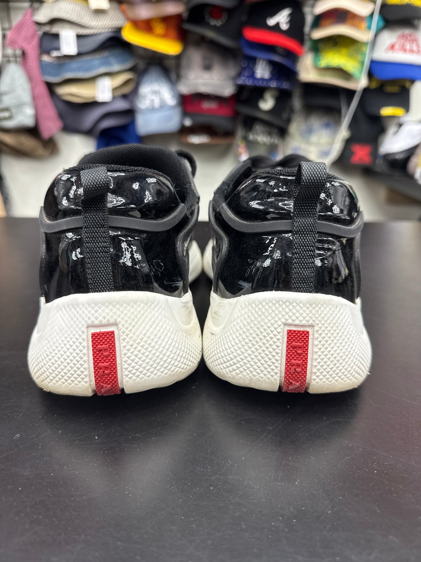Prada American Cup Patent Rubber Black (U) - 7.5M (NB)
