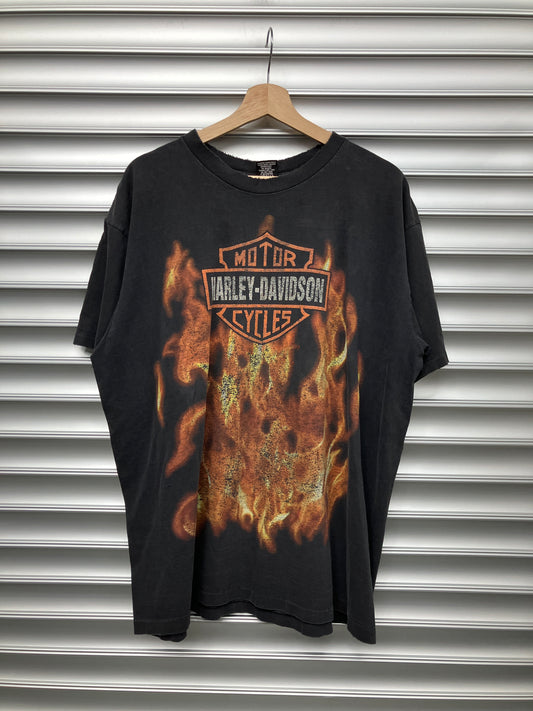 Vintage Harley Flame Tee - XL