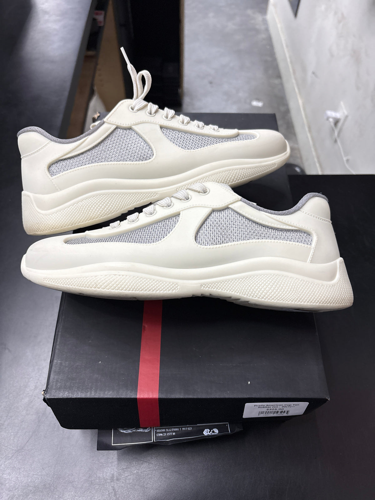 Prada American Cup Tan Rubber (U) - 40(7)**