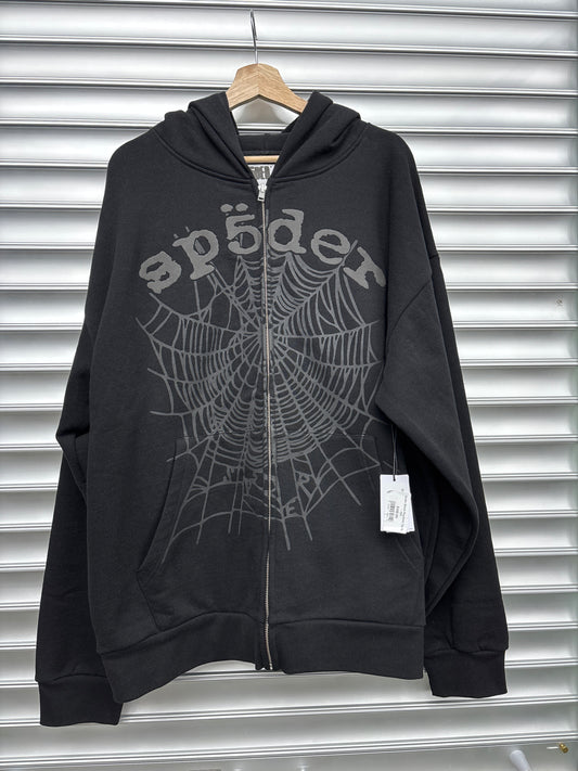 Spider Black Phantom Zip Up - XXL