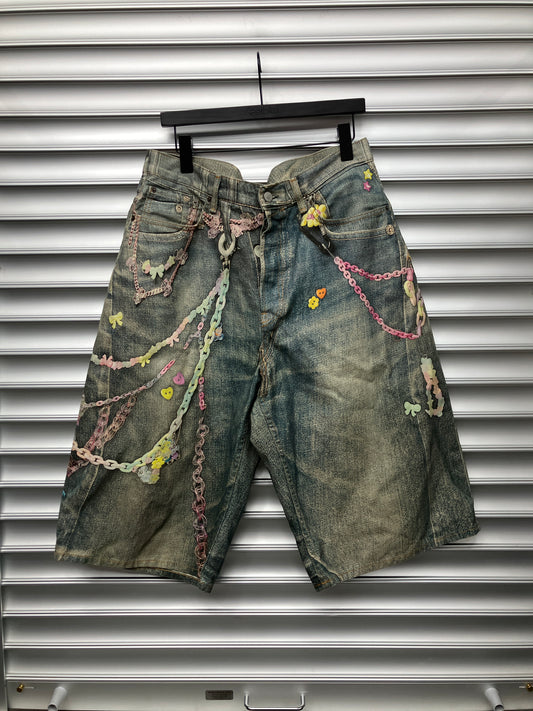 Acne Trompe Denim Shorts - 52