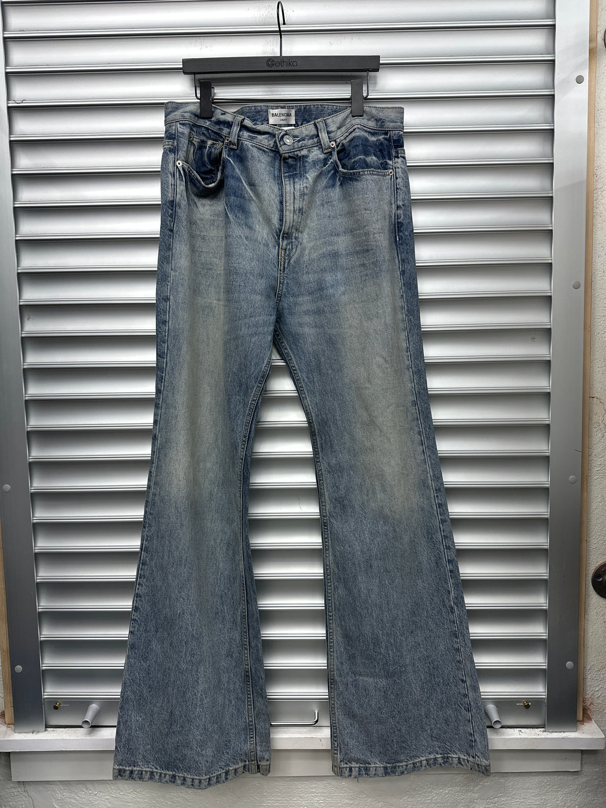 Balenciaga Lightwash Flare Denim - 32**